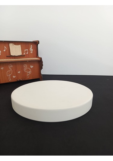 Dekoratif Yuvarlak Sunum Tabağı, El Yapımı, Ev Dekoru, Masa Dekoru