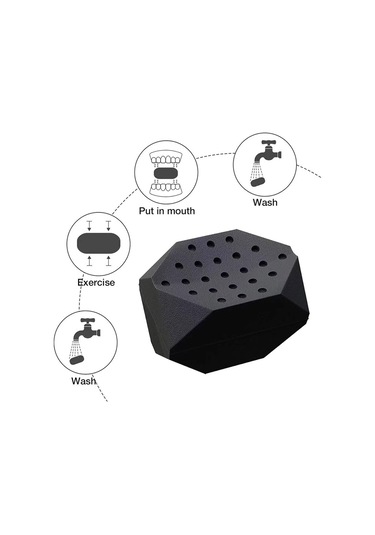 Sones 3 Adet 7. Nesil Masseter Topu Mandibular Eğitmeni Yüz Kas Eğitmeni Silikon Yüz Germe Cihazı Siyah Çok Renkli