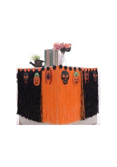 Sones Hawaii Masa Örtüsü Deniz Kenarı Partisi Şenlikli Pazar Masa Süslemeleri, Boyut: 276x30cm Kırmızı Kırmızı