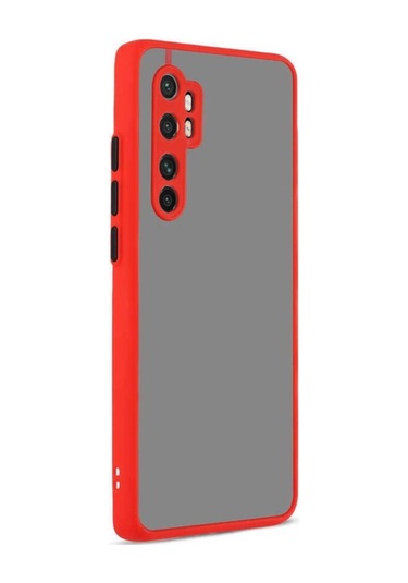 Xiaomi Mi Note 10 Lite Kılıf Zore Hux Kapak Kırmızı