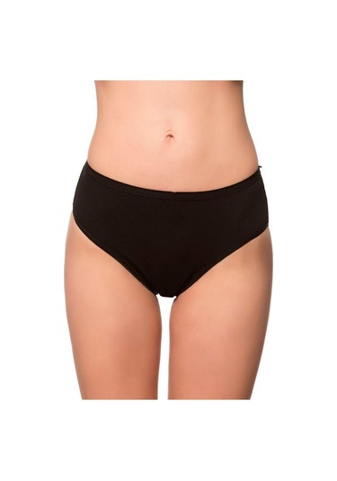 Bonbonetti Kadın Siyah 5'Li Paket Likralı Bato  Siyah Kadın Külot Siyah