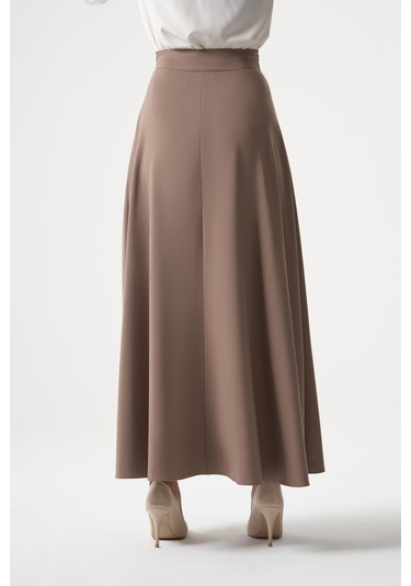Basic Kloş Bej Etek 001