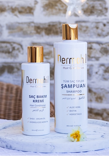 Dermohill Aloe Vera Şampuan 400 ML + Argan Saç Kremi 200 ML