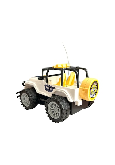 Çocuk Safari Arazi Aracı Uzaktan Kumandalı Yarım Fonksiyon Ileri Geri Oyuncak Jeep Jip Araba - Beyaz