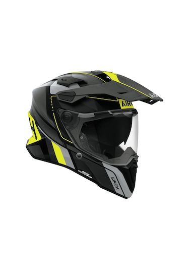 Airoh Commander 2 Skıp Sarı Mat Motosiklet Kaskı Siyah - Sarı