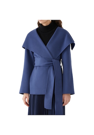 Joseph Ikili Yüz Cashmere Ceket Koyu Mavi