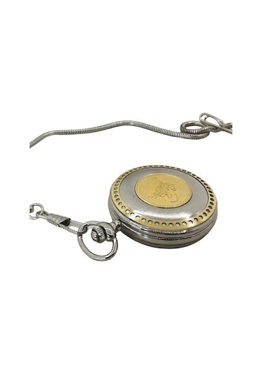 Hediye Vakti Kişiye Özel Osmanlı Tuğra Kabartmalı Retro Köstekli Cep Saati