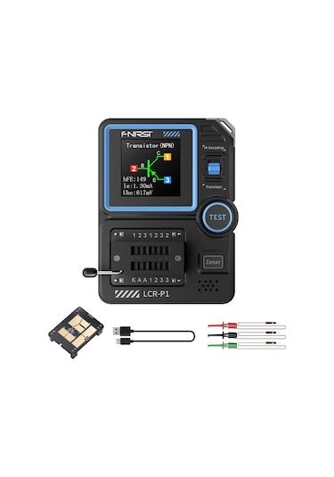 Fnırsı Lcr-p1 Transistör Test Cihazı Diyot Triyot Kapasite Test Cihazı Direnç Lcr Esr Test Cihazı Mosfet Npn Pnp Smd Çok Fonksiyonlu Test Cihazı
