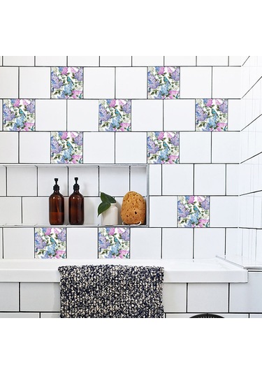 Yaozixa Mediterranean Tarzı Pvc Otostikler 20x20cm 10 Adet - Duvar Dekorasyonu, Kolay Uygulama Ve Temiz Kaldırma Diğer