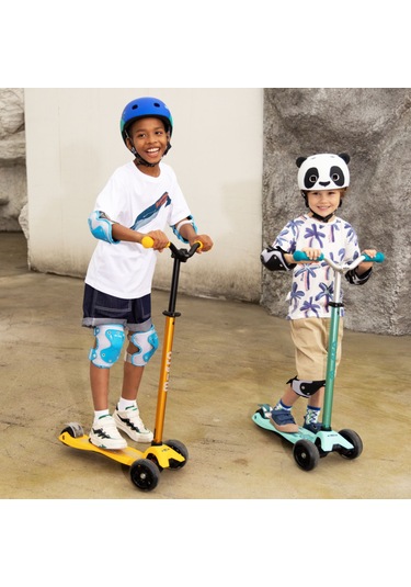 Micro Maxi Deluxe Pro Led 3 Tekerli Işıklı Çocuk Scooter Navy Red