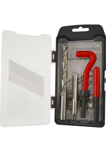 Geeroyoo 25 Parça M6 Vida Tamir Seti - Motor Ve Otomotiv Onarımı İçin Çelik Helicoil Vida Takımı