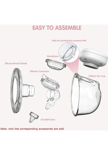 Flybuy Youha Uh Pompası Göğüs Elektrikli Değiştirme Bosphorusboutique Aksesuarı,,beyaz Mo