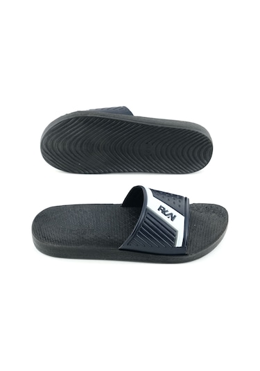 Gezer Erkek Yazlık Pu Taban Suni Deri Islak Zemine Uygun Ev Bahçe Havuz Plaj Terlik Lacivert