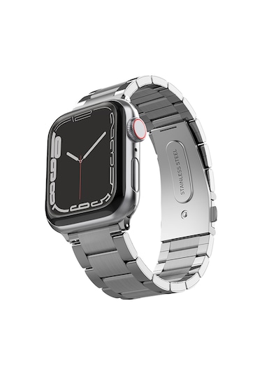 Watch 44mm Uyumlu Metal Kordon Raptic Citizen Serisi Gümüş