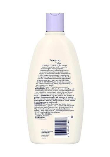 Aveeno Baby Lavender Vanilla Bebek Banyo Bakım Şampuanı 532 ML