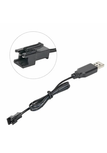 3.7v / 3.6v Lityum Pil Usb Şarj Kablosu Jst Sm-2p Soket Lipo