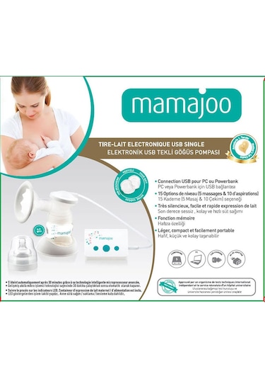 Mamajoo MMJ-2841 Usb Elektrikli Tekli Göğüs Pompası