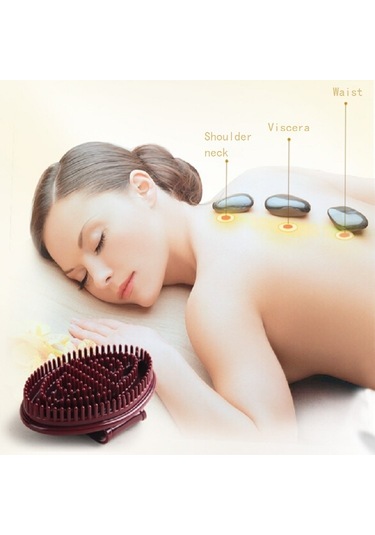 Beş Hatlı Meridian Fırça Vücut Masajı Fırça Masajı Şeffaf