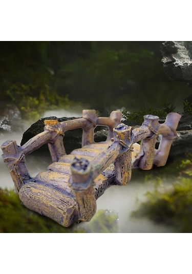 Homyl Minyatür Köprü Balık Tankı Süs Bonsai Ev Dekorasyonu