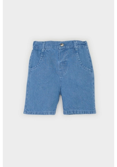 DeFacto Erkek Bebek Jean Şort E8258A525SMBE394 Mavi