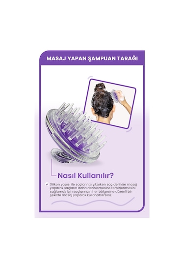 Morfose Saç Bakım Fırçası Mor 2'li