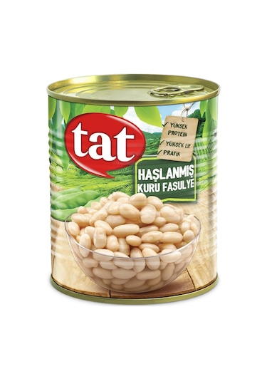 Tat Haşlanmış Kuru Fasulye 4 x 800 G