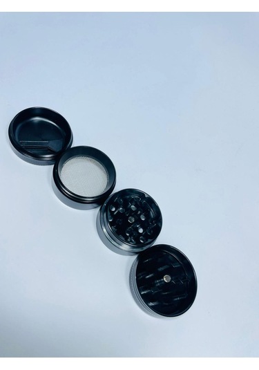 Çelik TutunÖğütücü 4Kademeli Paslanmaz Grinder SiyahRenk//40mm