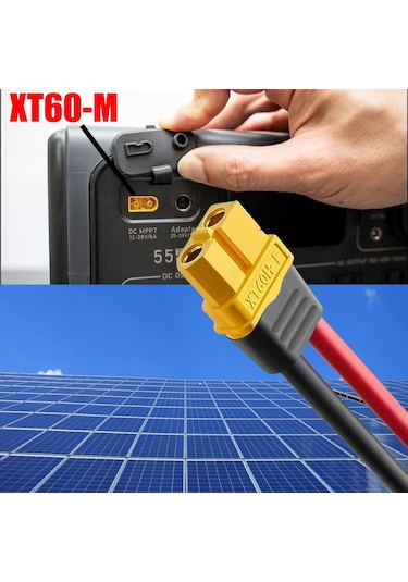 Sunpro  Xt60 - Mc4 Konnektör Güneş Paneli Şarz Kablosu 5 M