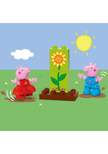 LEGO® DUPLO® Peppa Pig Bahçe ve Ağaç Ev 10431 - 2+ Eğitici Oyuncak Yapım Seti (20 Parça)