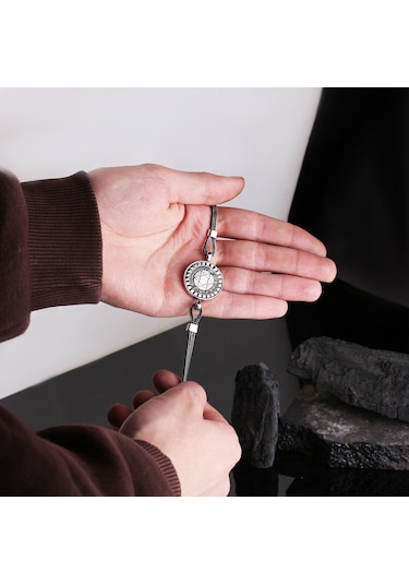 Hz.süleyman Mührü Yuvarlak 925 Ayar Gümüş Bileklik Gümüş
