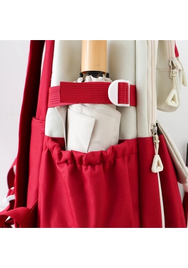 Honeybeeshop Kahverengi Kanvas Preppy Tarzı Pratik Hafif Sırt Çantası Seyahat Alışveriş Ve İş İçin Kahverengi