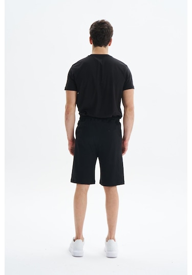 AR-MA Arma Erkek Regular Fit Basic Süprem % 100 Pamuk Cepli Şort Y29504279002 Siyah