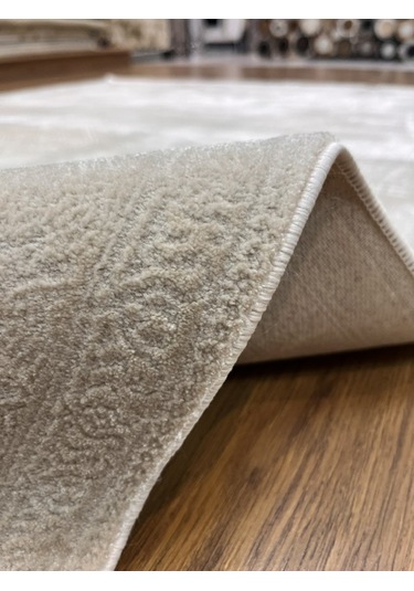 Işıltılı Bej Renkli Salon Halısı 160x230 Krem Bej
