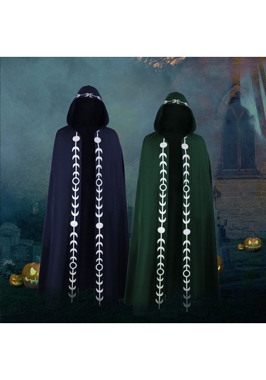 Cadılar Bayramı Kapşonlu Pelerin Unisex Pelerin Erkek L4725w-4