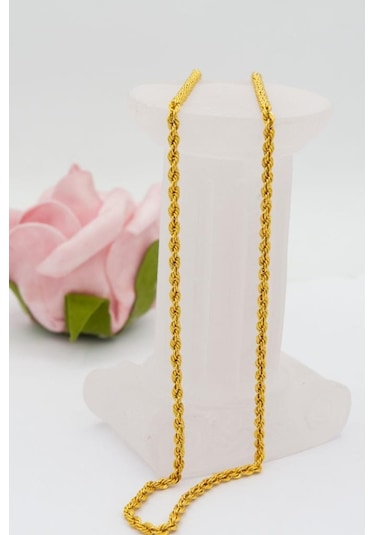 Latif Kuyumculuk 22 Ayar Altın Zincir 3 MM Halat Altın Zincir Kolye 55 CM