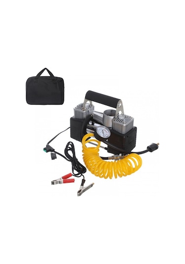 Hava Kompresörü Metal Gövde Profesyonel Çift Pistonlu Çantalı