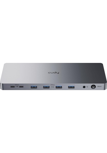 Cudy Cs700 Dual 4k 2xhdmı 2xdisplayport 2xusb-c 10gbps 4xusb-a 1xgigabit 100w Pd Dock İstasyonu