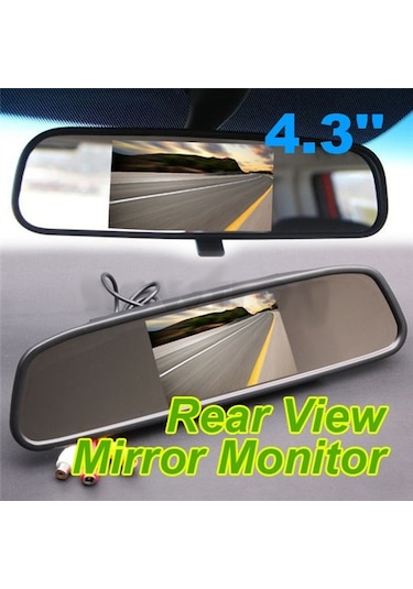 Kameralı Park Sensörü 4.3 '' Ayna Ekranlı Full Set