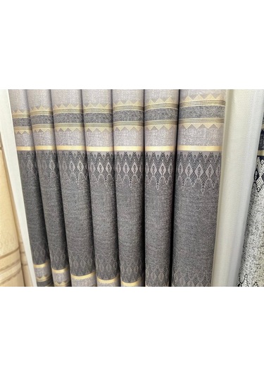Nivemeshome Damla Ft614337 V-5403 Gri 1/3 Sık Pileli Fon Perde Apm Gri