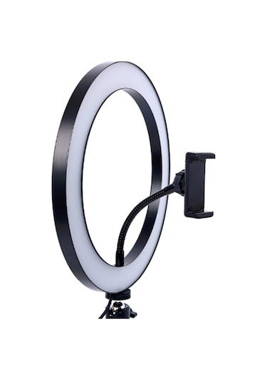 Zore M-2603 10" Işıklı Telefon Tutucu Ring Light + 210 CM Tripod