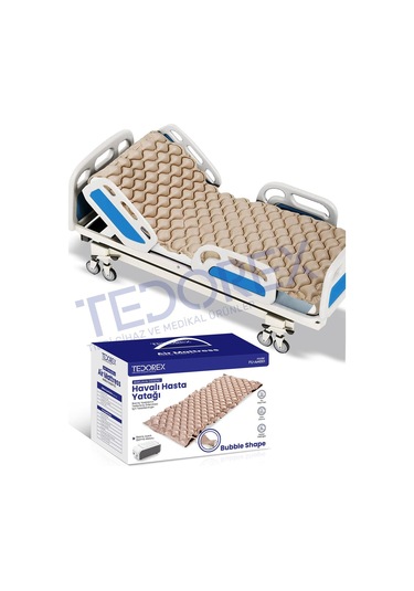 Tedorex Baklava Desenli Havalı Hasta Yatağı + Motor FU-AM001