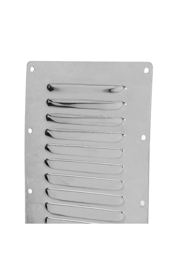 2 Adet Havalandırma Kapağı 10'lu Model 125x180 MM Paslanmaz Krom