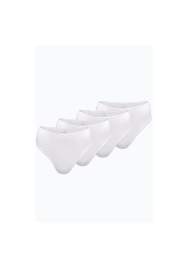 Malabadi Kadın Beyaz 4 Lü Paket Modal Yüksek Bel String Tanga 4m178 Beyaz