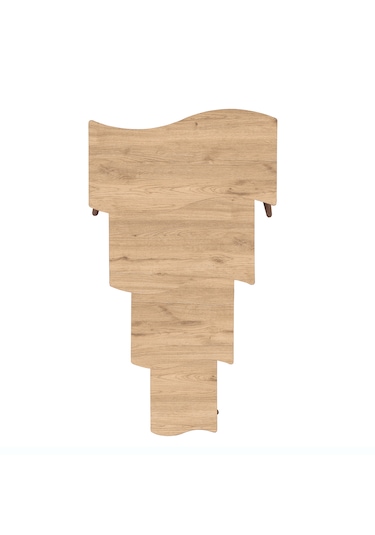 Vovvahome Salsa 4lü Dörtlü Mdf Ahşap Zigon Sehpa - Meşe