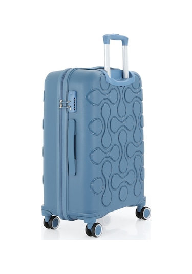 Mçs Polipropilen 3lü Valiz Seti Büyük & Kabin & Makyaj V376 S23sy1000053-set 10227 Sky Blue