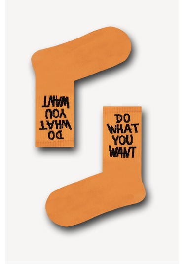Bidigago Do What You Want Yazılı Atletik Çorap Renkli