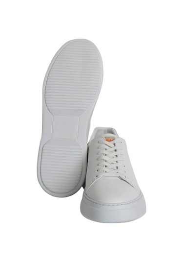 Lufian Tommy Erkek Deri Sneaker Ayakkabı 111230187100500 - Beyaz