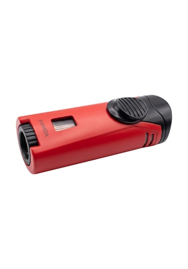 Parmida Tek Torch Pürmüz Kırmızı Metal Puro Çakmağı - Tr9312