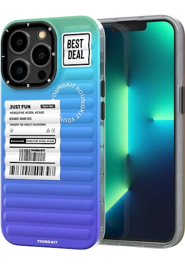 iPhone 14 Pro Max Uyumlu Kılıf YoungKit The Secret Color Serisi Kapak