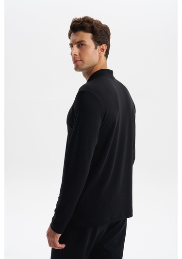 Arma Erkek Slim Fit Fermuarlı Polo Yaka Sweatshirt İnce Modal Pamuk Elastan Karışımlı Örme İnterlok Kumaş K30554989102 Siyah Arma Erkek Slim Fit Fermuarlı Polo Yaka Sweatshirt İnce Modal Pamuk Elastan Karışımlı Örme İnterlok Kumaş K30554989102 Siyah